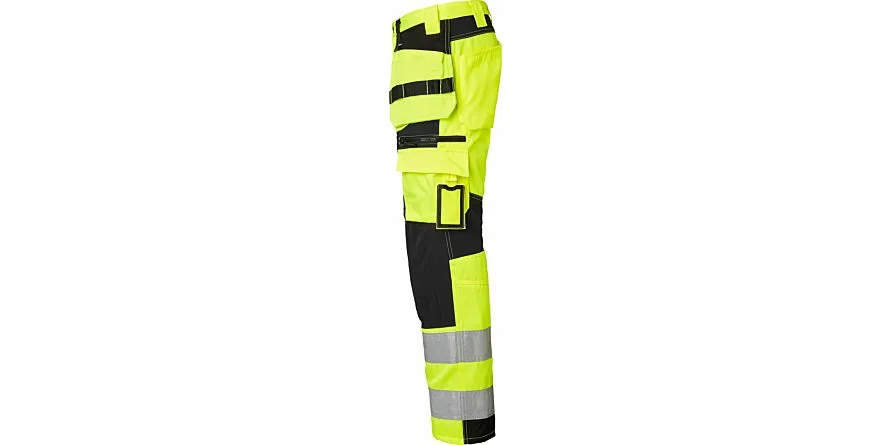 236 Lange werkbroek, unisex, fluogeel/zwart, 46