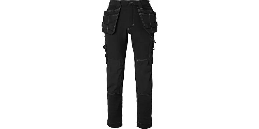 306 Lange werkmansbroek, heren, zwart, 23