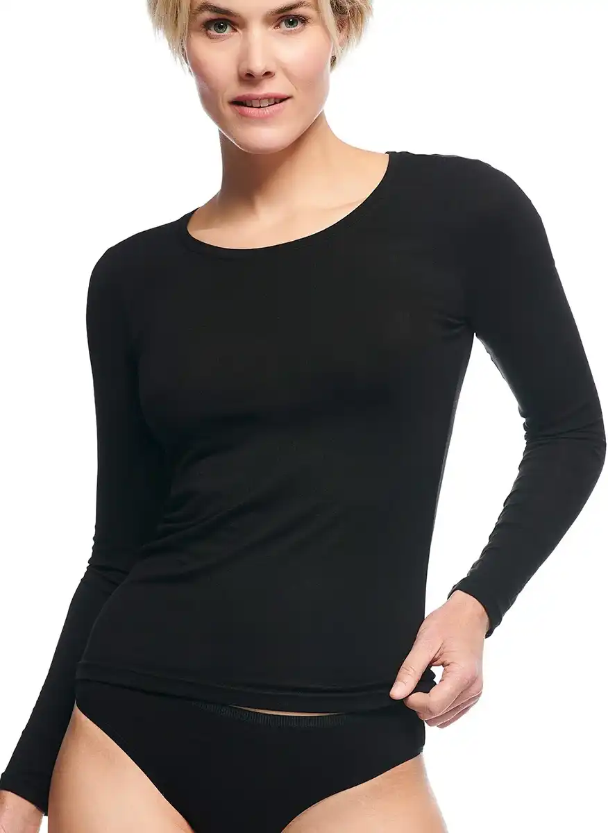 Bamboo Basics 2-pak shirts dames - Lange Mouw - Lara