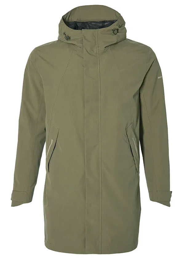 Basil Regenjas Mosse parka man Olive Green