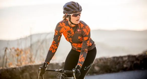 Castelli Scambio fietsshirt lange mouw forest grijs dames