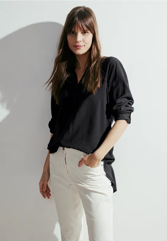 CECIL Lange dobby blouse