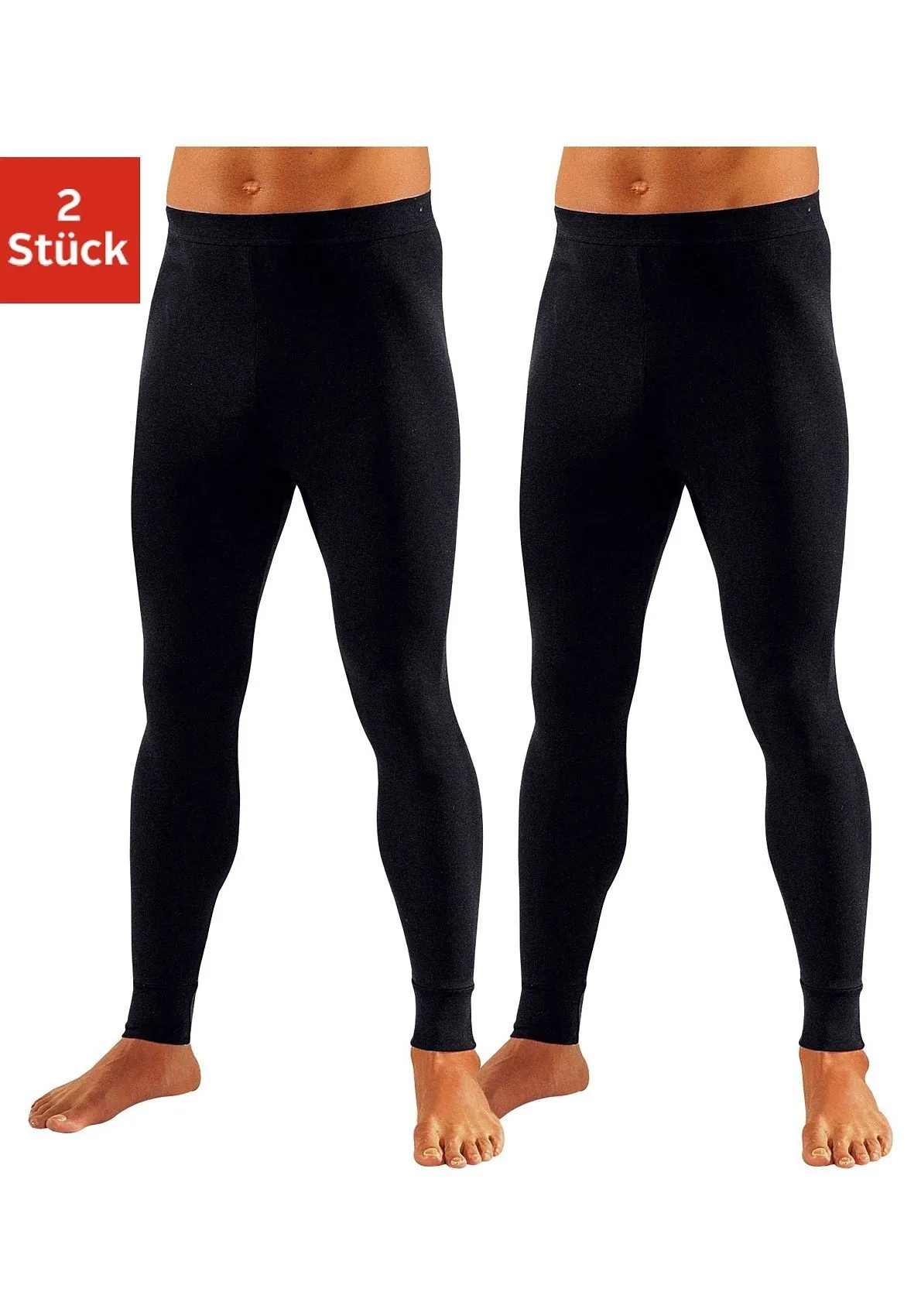 Clipper Lange onderbroek van zachte single-jersey (set, 2 stuks)