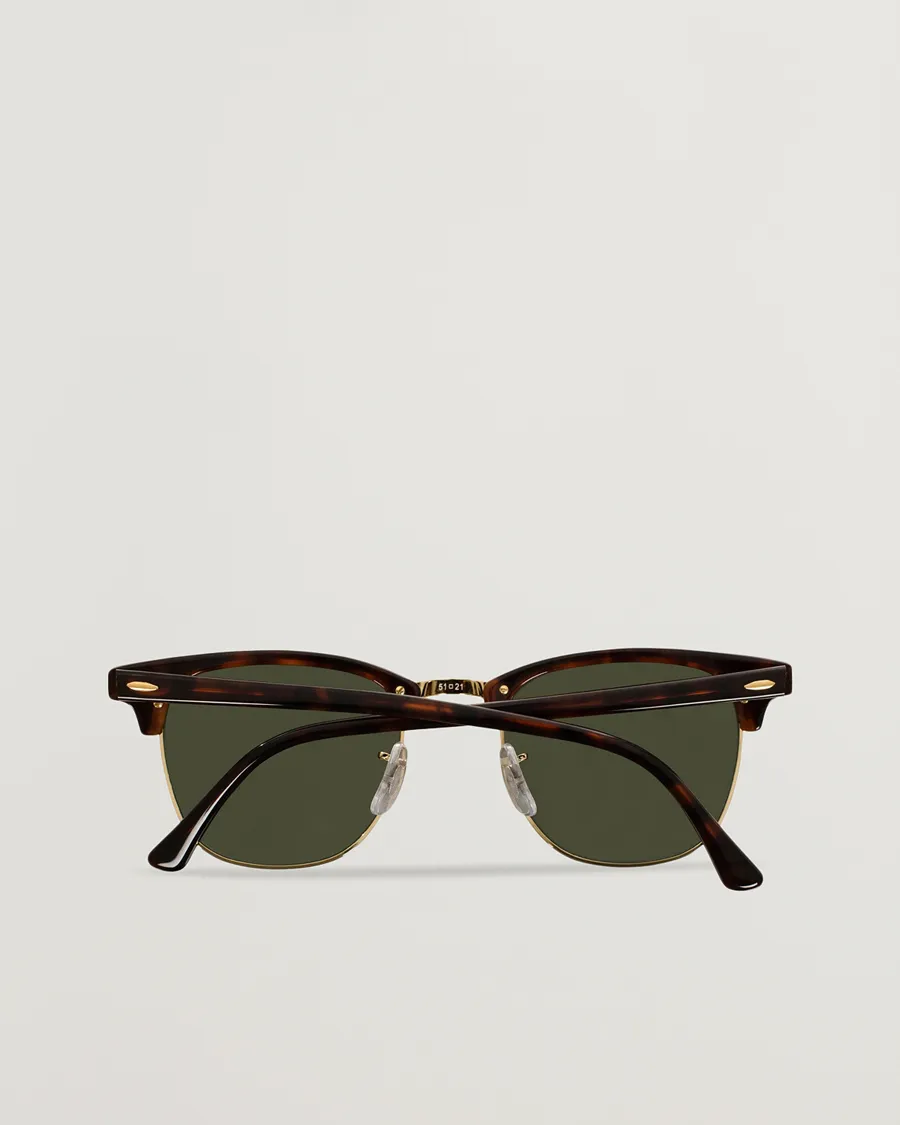 Clubmaster Sunglasses Mock Tortoise/Crystal Green