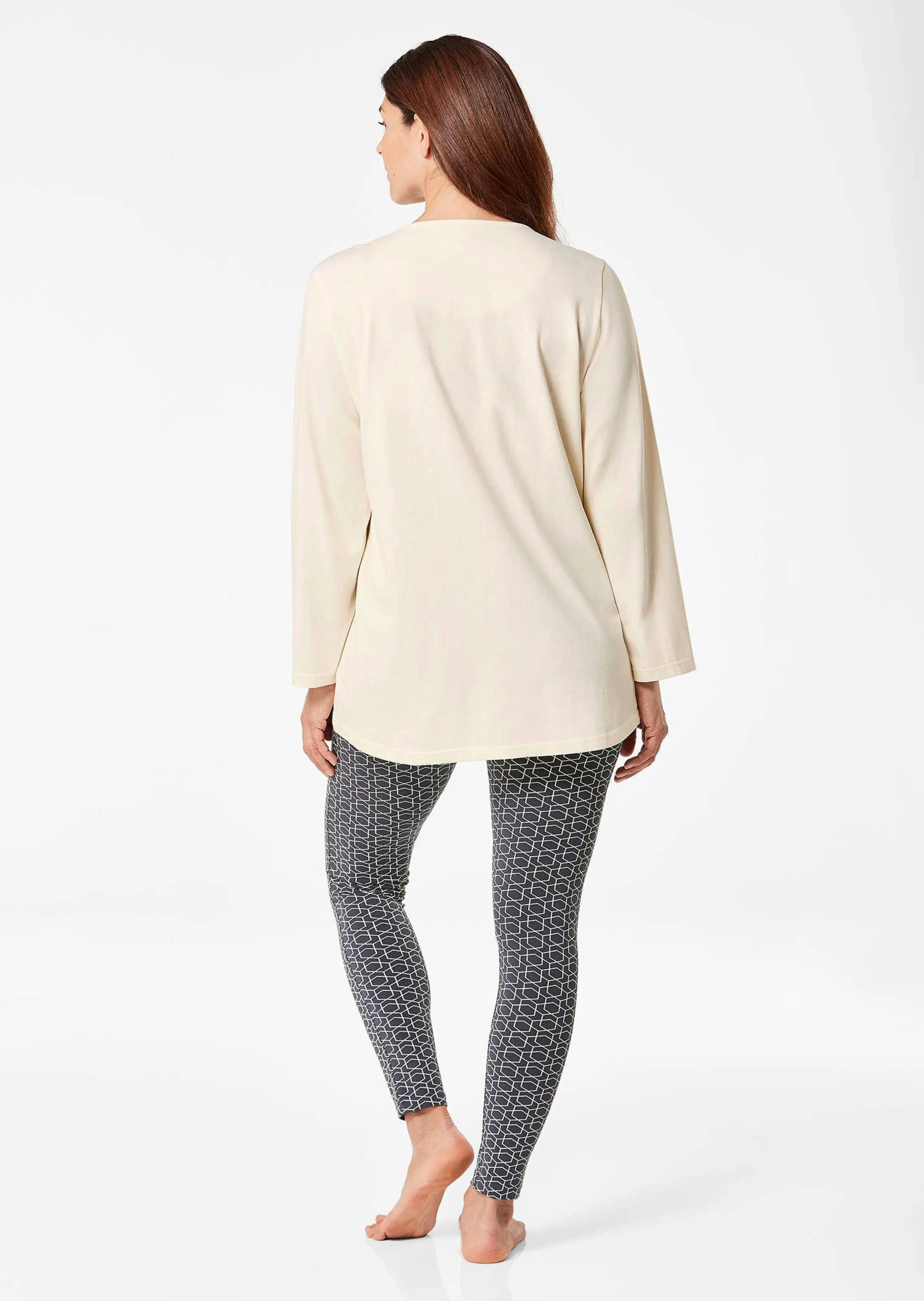 Comtessa Katoenen pyjama met lange mouwen