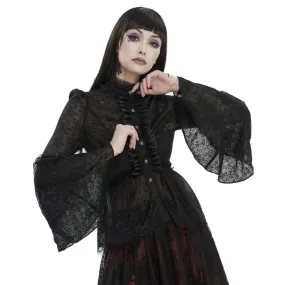 Damestop met lange mouwen DEVIL FASHION - Gothic Daily
