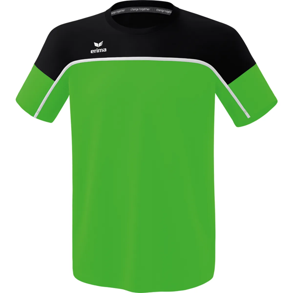 Erima Change T-Shirt Heren - Green / Zwart / Wit