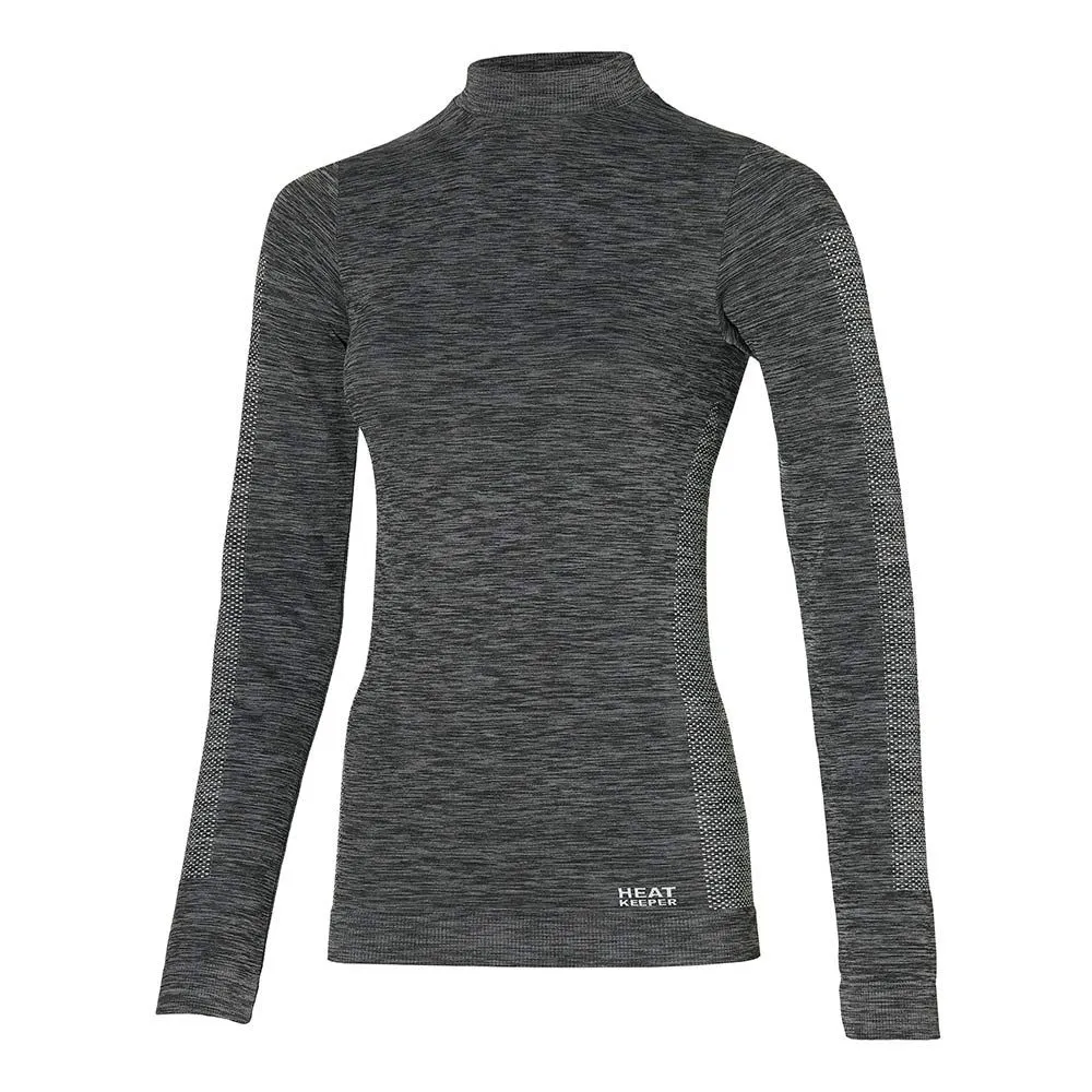 Heatkeeper Thermoshirt Lange Mouw Dames Premium 4-pack Zwart Melange    