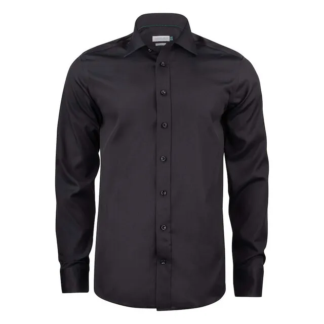 J.Harvest & Frost  Overhemd  Green Bow  Regular fit  Zwart 3XL