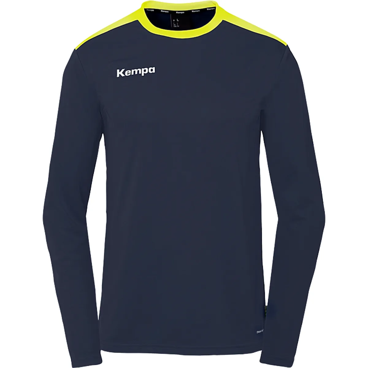 Kempa Emotion 27 Shirt Lange Mouw Heren - Marine / Fluogeel