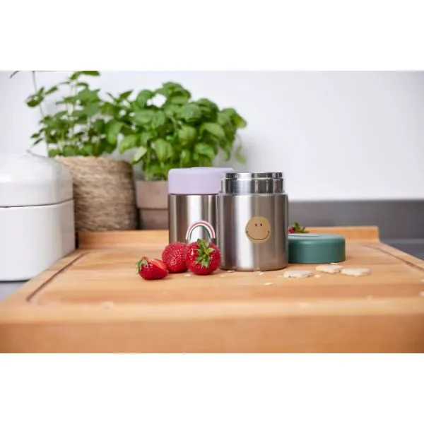 L\u00e4ssig Food Jar Happy Rascals Smile Green