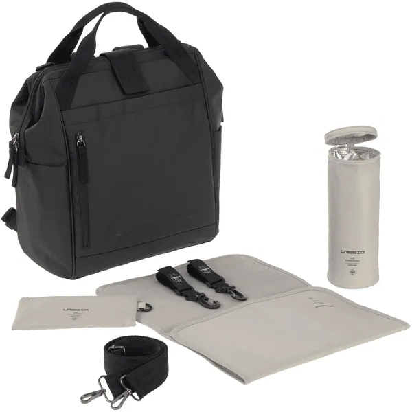LÄSSIG Green Backpack Rugzak Label Goldie Up black 