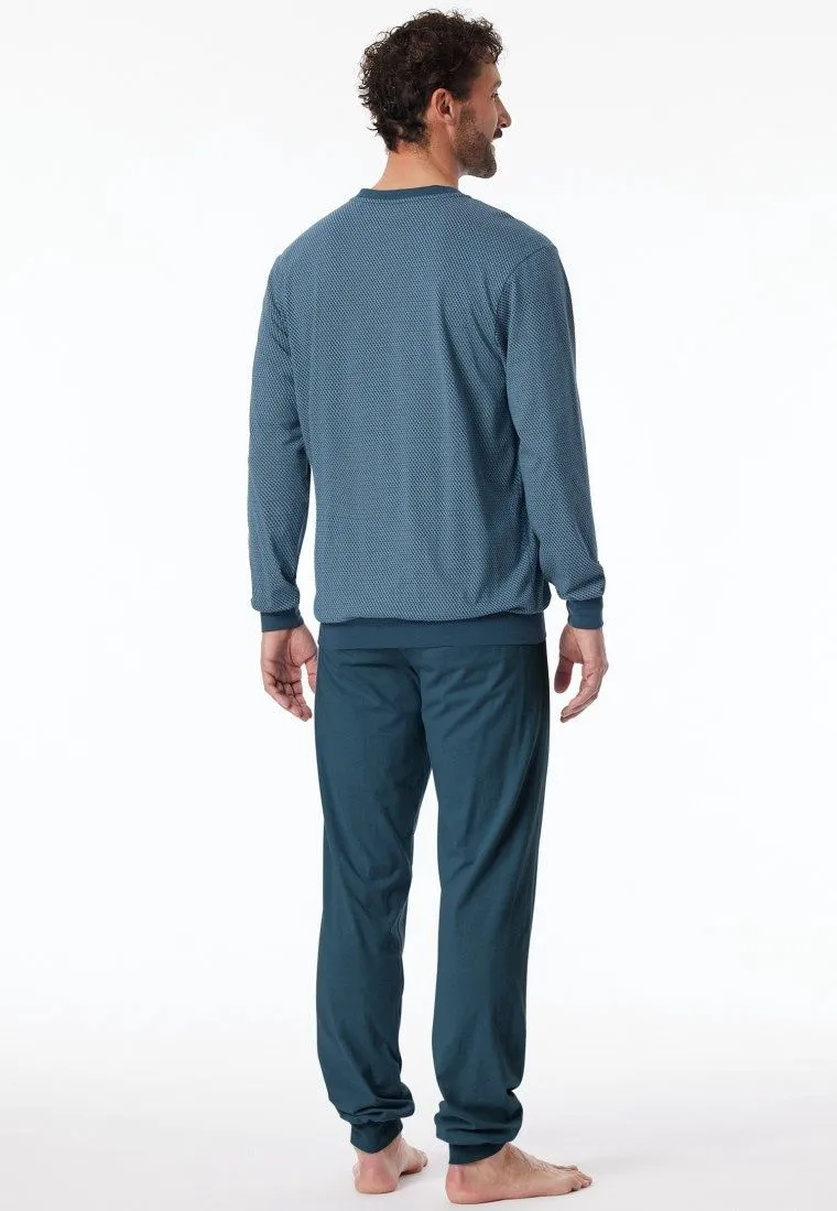 Pyjama lange mouw 181156 - blauwgrijs