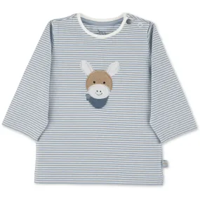 Sterntaler Shirt met lange mouwen gestreept lichtblauw