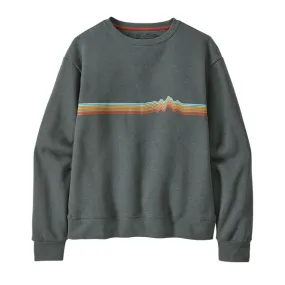 Sweater Patagonia Women Ridge Rise Stripe Uprisal Crew Nouveau Green