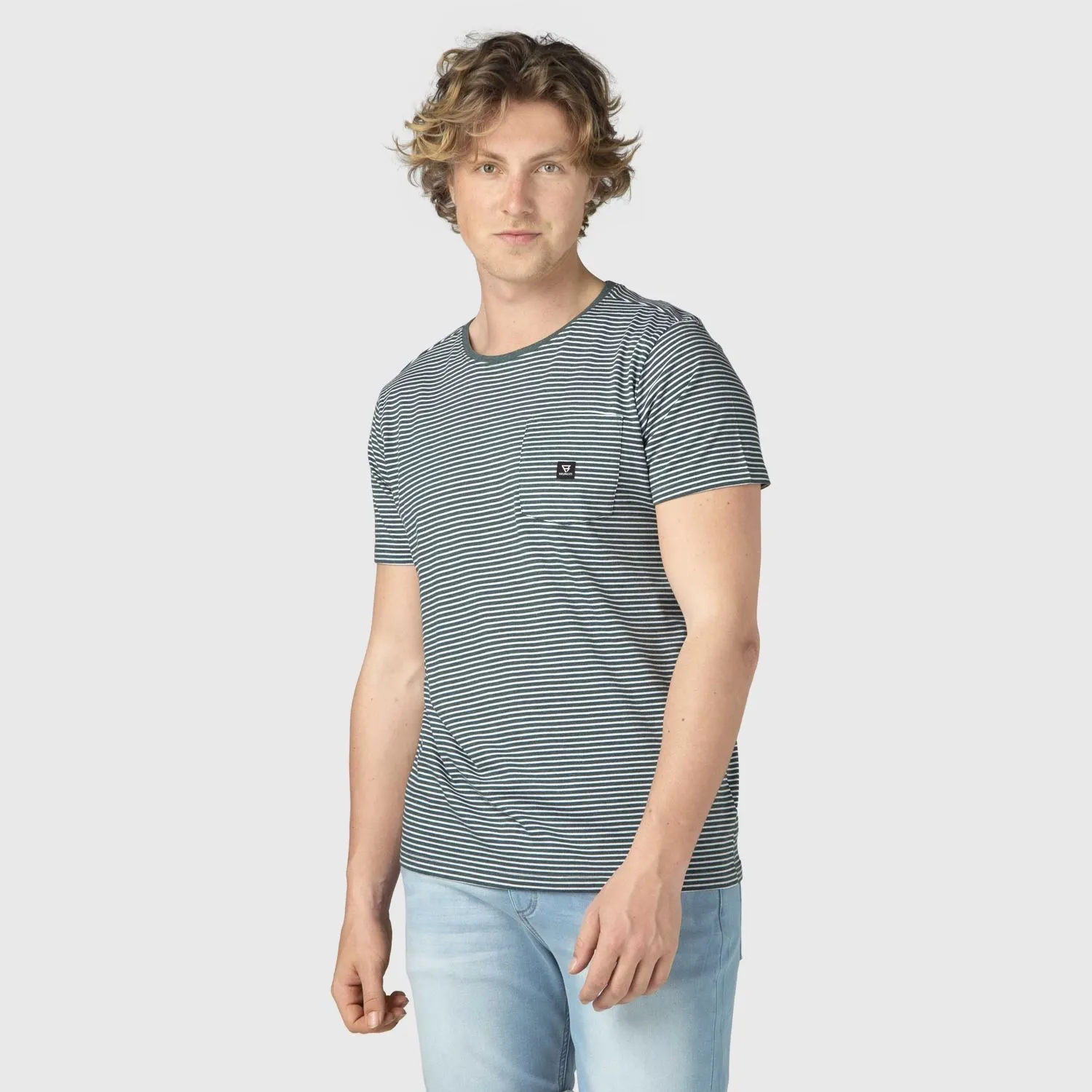 T-Shirt Brunotti Men Axle Stripe Pocket Foresta Green