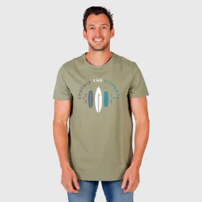 T-Shirt Brunotti Men Tim-Print Vintage Green