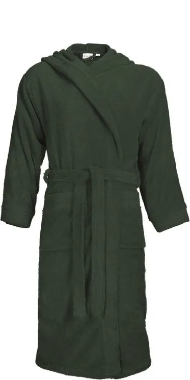 The One Classic Badjas met capuchon 420 gram Dark Green   