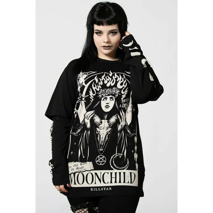 Unisex shirt met lange mouwen KILLSTAR - Companion Double Layer - Zwart