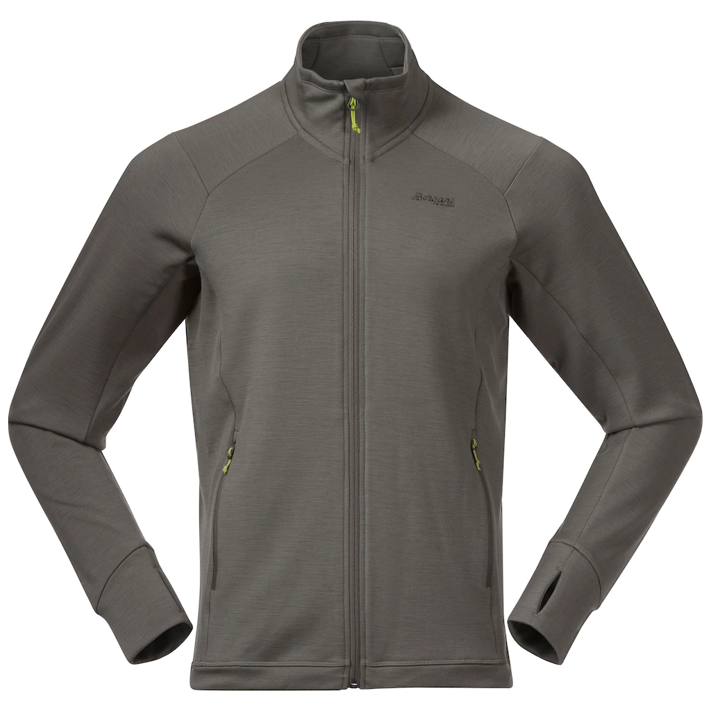 Vest Bergans Men Ulstein Wool Jacket Green Mud